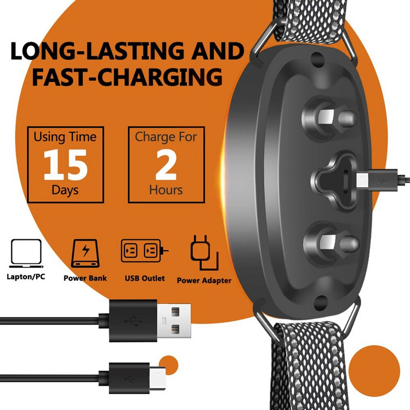 Ugatásgátló nyakörv, újratölthető IP67, vízálló, ugatásgátló oktatónyakörv nagy, közepes kisméretű kutyák számára, kisállat kellékek