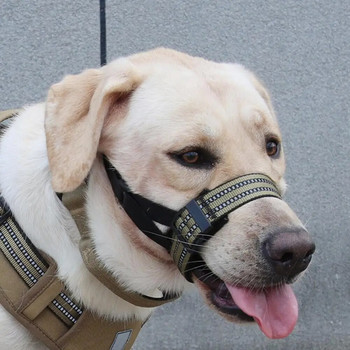 Бързо освобождаваща се намордник за куче Регулируема муцуна за куче Регулируема отразяваща каишка за намордник за кучета за удобни разходки на открито Лесен за използване