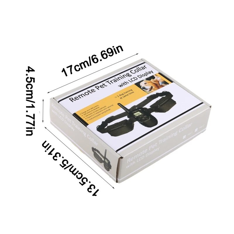 Šuns šoko dresavimo antkaklis su nuotoliniu elektriniu treniruokliu mažu dideliu dideliu nuotolinio valdymo pulteliu