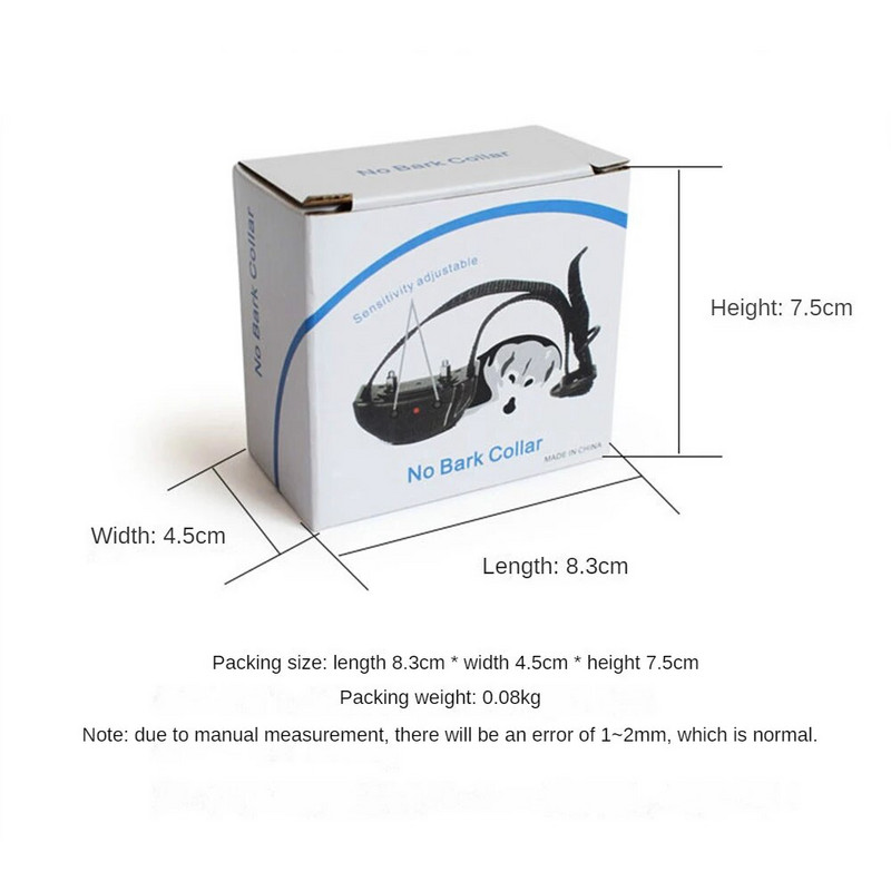 Kutsikate koolitus Elektrišokk Haukumise Stop Automaatne koera haukumise vastane kaelarihm Haukumisvastane Koera kaelarihm Lemmikloomatarbed Koeratreener