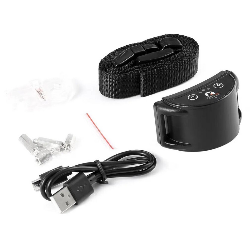 Lemmikloomakaelarihm elektriline koerte treenimiskaelarihm Reguleeritav haukumisvastane kaelarihm väikese koera 30S automaatne lähtestamine USB laadimisega koeratreener PD258-S