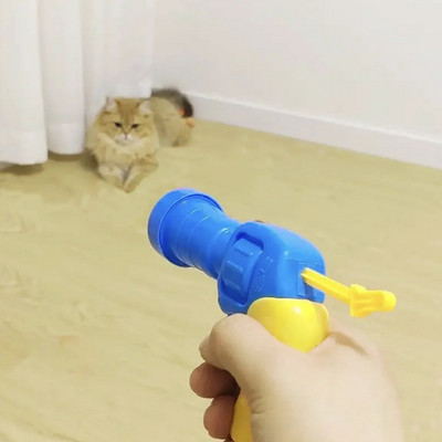 Cat Toys Interactive Launch Training Creative Kittens Mini Pompoms Games Stretch βελούδινα παιχνίδια με μπάλα Προμήθειες για γάτες Αξεσουάρ για κατοικίδια