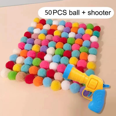 Cat Toys Interactive Launch Training Creative Kittens Mini Pompoms Games Stretch βελούδινα παιχνίδια με μπάλα Προμήθειες για γάτες Αξεσουάρ για κατοικίδια