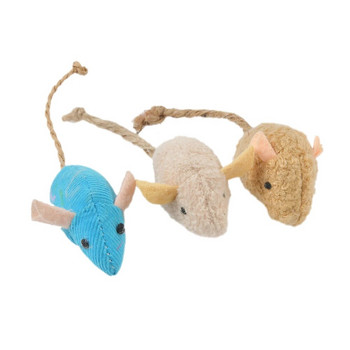 3 бр./лот Mix Pet Toy Catnip Mice Cats Toys Забавна плюшена мишка Cat Toy for Kitten Плюшена мишка