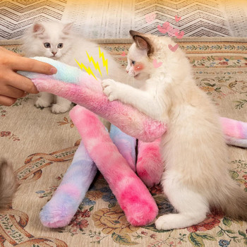 Διαδραστικά παιχνίδια Cat Chew Toys Kitty Kick Sticks Μαλακό βελούδινο παιχνίδι Catnip Ανθεκτικό παιχνίδι γάτας για καθαρισμό δοντιών και παιχνίδι σε εσωτερικούς χώρους