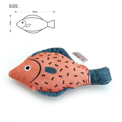Παιχνίδι γάτα Catnip 3D Simulation Fish Goldfish Kitten Toys Pillowfish Διαδραστικό ήχο Cat Chew Bite Λούτρινα παιχνίδια Προμήθειες για γάτες