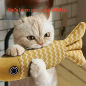 Δόντια Τρίξιμο Catnip Παιχνίδια Αστεία Διαδραστικά Λούτρινα Παιχνίδια Γάτας Παιχνίδι κατοικίδιο γατάκι που μασάει φωνητικό παιχνίδι Ψάρι δαγκώνει μέντα για γάτες