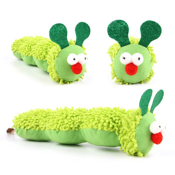 Играчки за дъвчене на котки Caterpillar Catnip Molar Toy Silvervine Cat Teaser Interaction Toy Clean Mouth Kitten Toy Аксесоари за домашни любимци