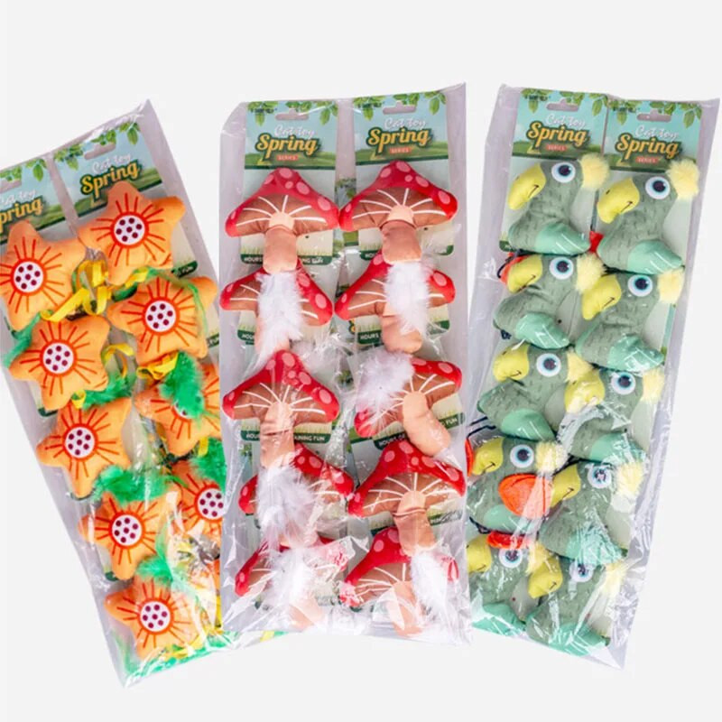 Aranyos macskamenta háziállatok játék macska menta plüss játék macska szájvédő kiskutya cica fogcsikorgatás macska kellékek plüss csiga kaktusz macskajáték