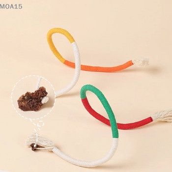 Cat String Toy Интерактивна котешка драскалка Играчка с памучно въже Устойчива на ухапване Дъвчаща играчка за котка Pet Teaser Wand String Rope