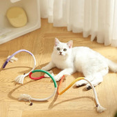 Cat Toys Interactive Molar Cotton Rope Toys Silvervine Cat Teaser Παιχνίδι Clean Mouth Kitten Play Toy Pet Supplies Αξεσουάρ