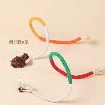 Cat Toys Interactive Molar Cotton Rope Toys Silvervine Cat Teaser Παιχνίδι Clean Mouth Kitten Play Toy Pet Supplies Αξεσουάρ