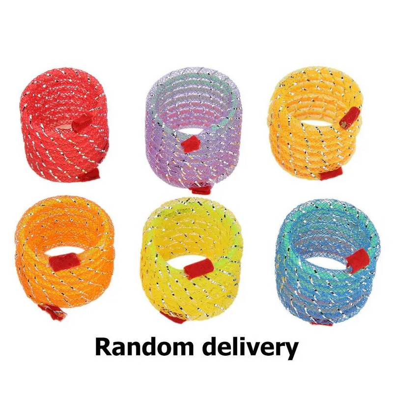 4/6/12 kom. Igračka za proljeće za mačke Šarene plastične igračke za dresuru za proljeće. Lijepe, zanimljive mačiće, jure, zadirkuju interaktivne igračke