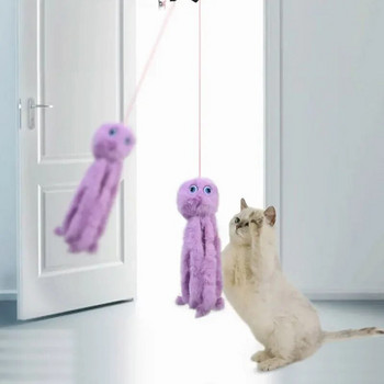 Προσομοίωση κρεμαστό παιχνίδι γάτας Ελαστικό ραβδί για γάτα Πόρτα ελαστικό σχοινί Παιχνίδι γάτας Αυτοαπόλαυση και ανακούφιση από την πλήξη Swing Cat Toy