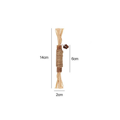 1 PC Παιχνίδια για γάτες Silvervine Chew Stick Polygonum Kitty Raffia Grass Pet Supplies Cleaning Teeth Stick Pet Bite Cat Toy Canmp Rope