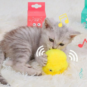 Cat Toys Έξυπνη Διαδραστική Μπάλα Catnip Εκπαίδευση Γάτας Παιχνίδι Μπάλα για κατοικίδια για γάτες Kitten Kitty Pet Squeaky Toy Supplies Products