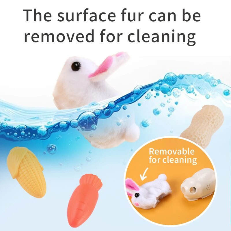 Intelligens futóegér macskajáték Interaktív véletlenszerűen mozgó elektromos macska ugrató játékok Szimulációs egerek cica önjátszó plüssjátékok