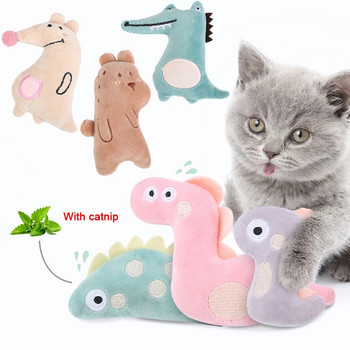 Παιχνίδι γάτα Catnip Διαδραστικό βελούδινο γεμιστό Chew Pet Toys Claw Funny Cat Mint Παιχνίδι καθαρισμού μαλακών δοντιών για προϊόντα κατοικίδιων γατών γατών