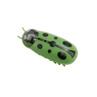 Mini Electric Bug Pet Dog Cat Toy Διαδραστικό χαριτωμένο πασχαλίτσα Beetle Σχήμα Ζώου Παιχνίδια γάτας Παιχνίδια με έντομα που περπατούν για γάτα
