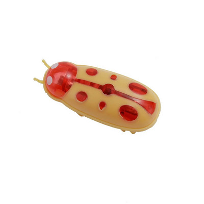 Mini Electric Bug Pet Dog Cat Toy Διαδραστικό χαριτωμένο πασχαλίτσα Beetle Σχήμα Ζώου Παιχνίδια γάτας Παιχνίδια με έντομα που περπατούν για γάτα