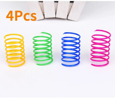 Kitten Coil Spiral Springs Cat Toys Interactive Gauge Cat Spring Toy Colorful Springs Cat Pet Toy Pet Προϊόντα