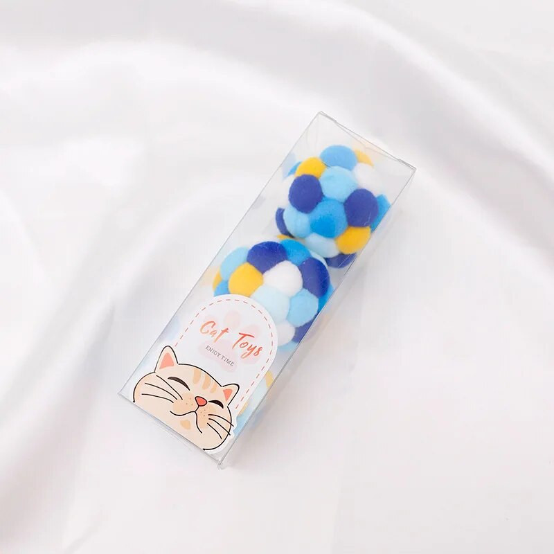 DIY plüss golyós macskajáték szivárványos csengő labda kisállatkellékek néma labda macskák játékok macskamenta labda Interaktív macskajáték macska plüss macskacuccok