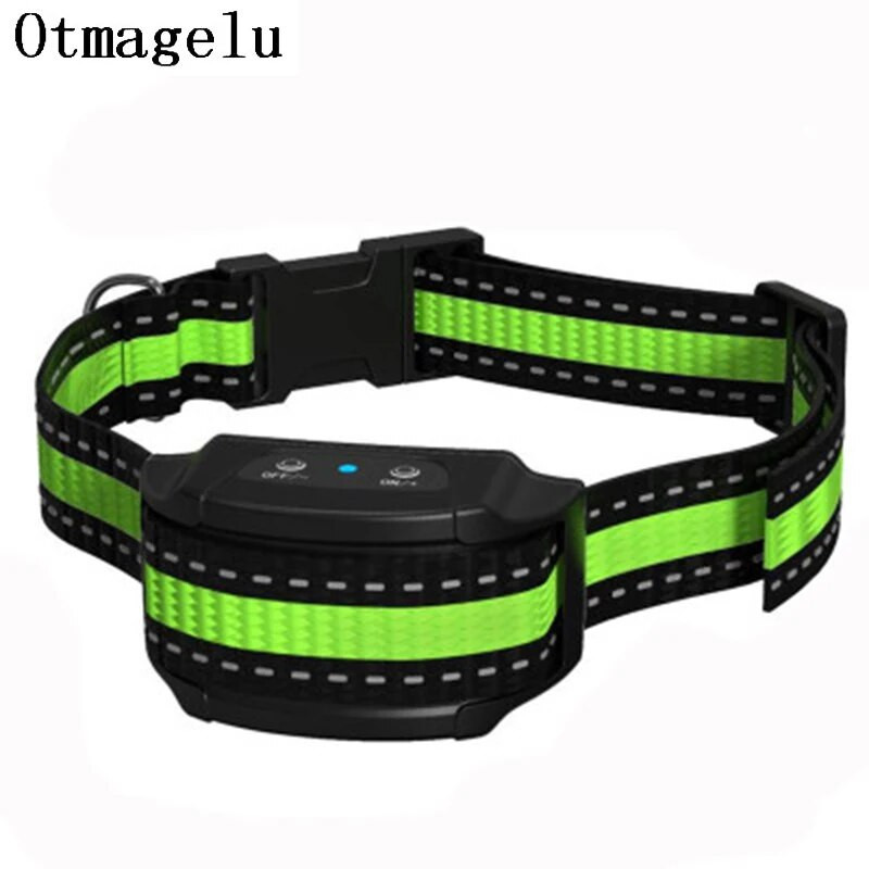 Lemmiklooma koera haukumisvastane seade USB-laadimine elektrišokk Koerte treeningkaelarihm koera peatada haukumise heli vibratsioon haukumisvastased kaelarihmad