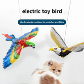 Προσομοίωση Bird Cat Toy Funny Self-hey Hanging Door Automatic Scratch Rope Cat Stick Eagle Cat Interactive Toy Cat Supplies