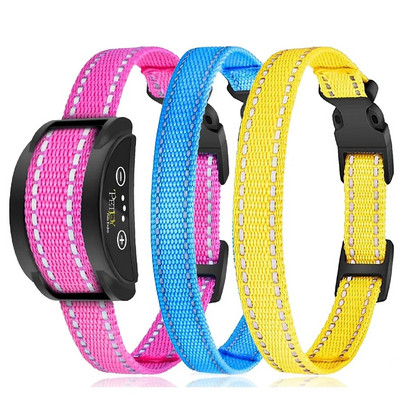 Autonominis antkaklis nuo lojimo, naminių šunų antkaklis nuo lojimo, garso statinis antkaklis su 5 jautriais lygiais, įkraunamas, atsparus vandeniui