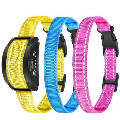 Autonominis antkaklis nuo lojimo, naminių šunų antkaklis nuo lojimo, garso statinis antkaklis su 5 jautriais lygiais, įkraunamas, atsparus vandeniui