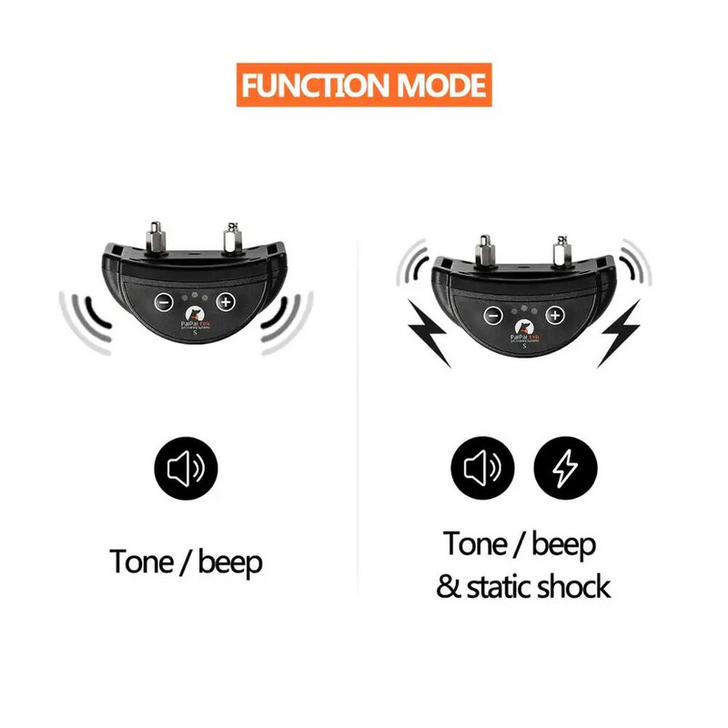 Autonominis antkaklis nuo lojimo, naminių šunų antkaklis nuo lojimo, garso statinis antkaklis su 5 jautriais lygiais, įkraunamas, atsparus vandeniui