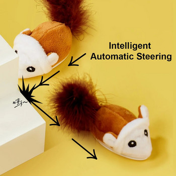 Έξυπνο ποντίκι που τρέχει Γάτα Παιχνίδι Διαδραστικό τυχαίο κινούμενο ηλεκτρικό παιχνίδι για γάτα Παιχνίδια προσομοίωσης Ποντίκια Γατάκι που παίζουν βελούδινα παιχνίδια