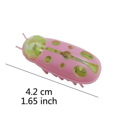 Funny Electric Bugs Catnip Toy Automatic Tunnel Mini Robot Bug Δόνηση εντόμων Παιχνίδια για γάτες Λειτουργεί με μπαταρία Κατσαρίδα Πασχαλίτσα