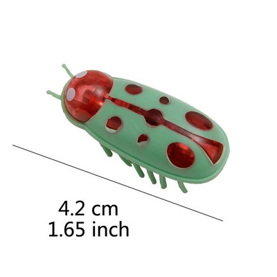 Funny Electric Bugs Catnip Toy Automatic Tunnel Mini Robot Bug Δόνηση εντόμων Παιχνίδια για γάτες Λειτουργεί με μπαταρία Κατσαρίδα Πασχαλίτσα