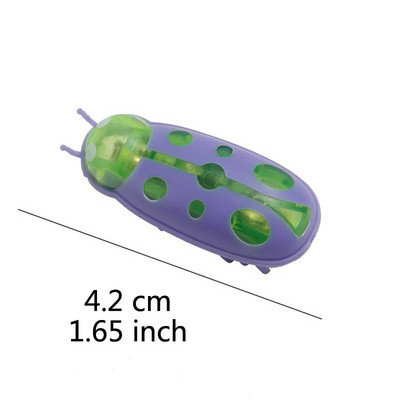 Funny Electric Bugs Catnip Toy Automatic Tunnel Mini Robot Bug Δόνηση εντόμων Παιχνίδια για γάτες Λειτουργεί με μπαταρία Κατσαρίδα Πασχαλίτσα