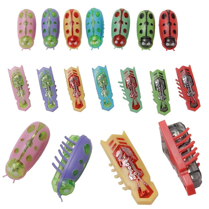 Vicces elektromos poloskák macskamenta játék automata alagút mini robot poloska vibrációs rovarjátékok macskáknak elemmel működő csótány katica