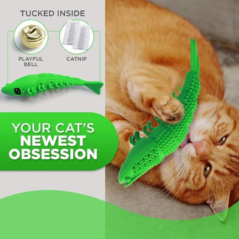 Νέα παιχνίδια Catnip για γάτες Αξεσουάρ καθαρισμού δοντιών 360 μοιρών Παιχνίδι για κατοικίδια Διαδραστικά παιχνίδια Λαστιχένια οδοντόβουρτσα Προμήθειες για κατοικίδια για γάτες