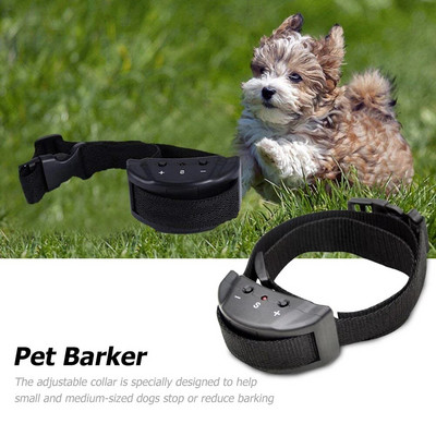 Pet Anti Barking Device Adjustable Ultrasonic Dog Training Stop Barkproof Collar
