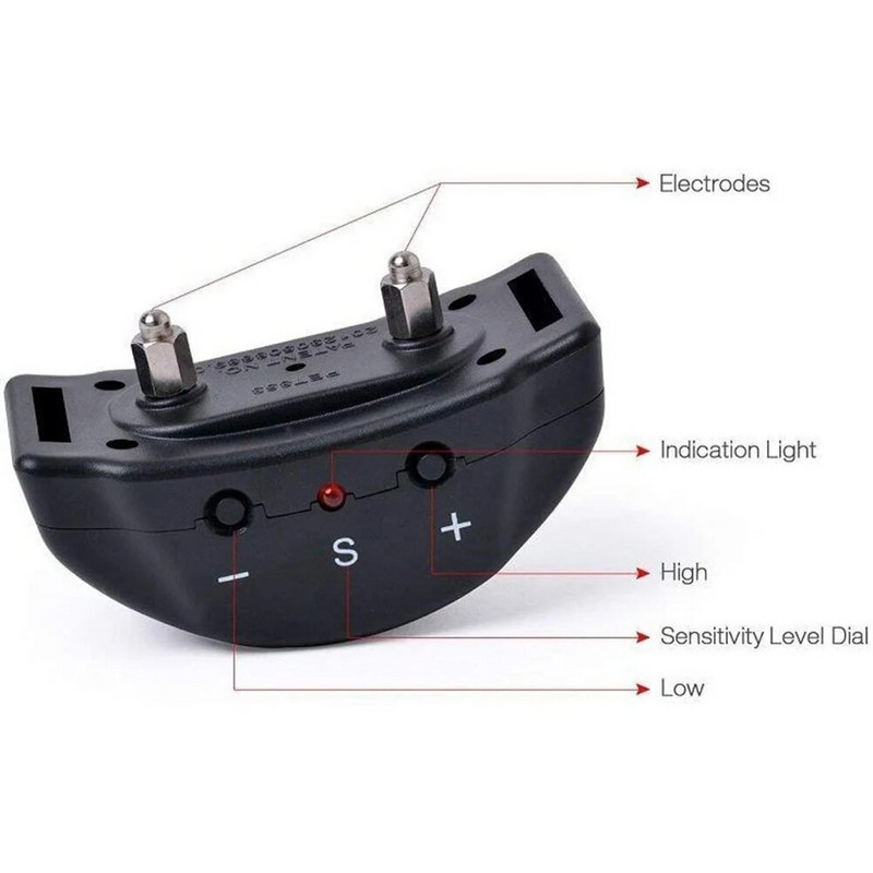 Reguliuojamas ultragarsinis šunų dresavimo stabdymo antkaklis nuo lojimo