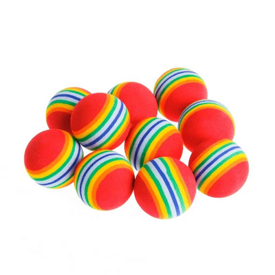 Rainbow EVA Cat Toys Ball Interactive Cat Dog Play Chewing Rattle Scratch EVA Ball Training Balls Προμήθειες για παιχνίδια για κατοικίδια