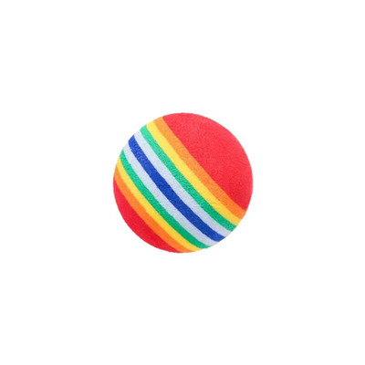 Rainbow EVA Cat Toys Ball Interactive Cat Dog Play Chewing Rattle Scratch EVA Ball Training Balls Προμήθειες για παιχνίδια για κατοικίδια