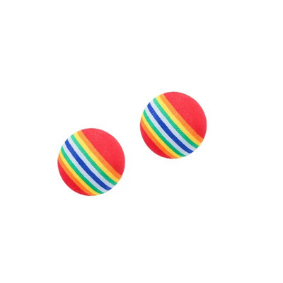 Rainbow EVA Cat Toys Ball Interactive Cat Dog Play Chewing Rattle Scratch EVA Ball Training Balls Προμήθειες για παιχνίδια για κατοικίδια