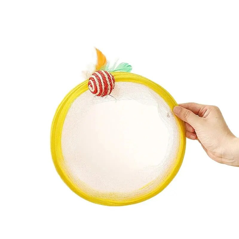 Macska alagút beltéri macskáknak Összecsukható játéktekercs spirál, színes rugós macska kisállat gyűrődő alagutak beltéri kisállat kellékekhez