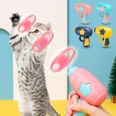 Νέο Funny Cat Toy Interactive Play Εκπαίδευση κατοικίδιων Παιχνίδι Μίνι ιπτάμενος δίσκος Windmill Catapult Παιχνίδια κατοικίδιων για γάτα Προμήθειες παιχνιδιού για σκύλους για μάσημα