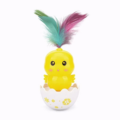 Cat Interactive Toy Feather Pet Bumbler Funny Toy Interactive Cats Toys Cat Rolling Teaser Ράβδος με φτερά Παιχνίδια Περιστρεφόμενη μπάλα