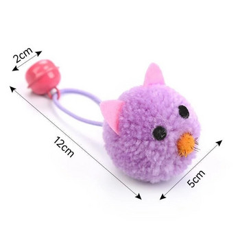 Котешка играчка Интерактивна плюшена глава на мишка Играчки за домашни любимци с камбанка Продукти за домашни любимци аксесуари для котів