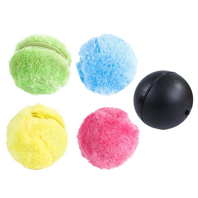 Magic Roller Ball Activare Automată Minge Câine Pisică Interactiv Funny Chew Plush Electric Rolling Ball Pet Dog Cat Toy