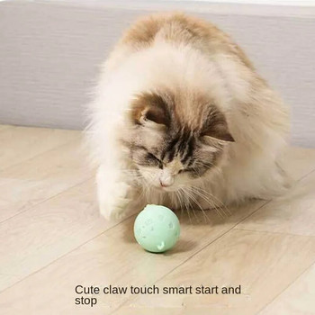 Crazy Ball Διαδραστικό παιχνίδι γάτας Αυτοκινούμενο γατάκι που πηδά παιχνίδια με μπάλα Αισθητήρας κραδασμών Γάτες Παιχνίδι Αξεσουάρ για γάτες Προμήθειες για κατοικίδια