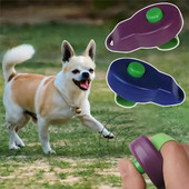 1 бр. Pet Dog Training Sounder Dog Training Tool Колан Еластичен домашна котка и куче "щракване" Sound Clicker Command Pet Supplies