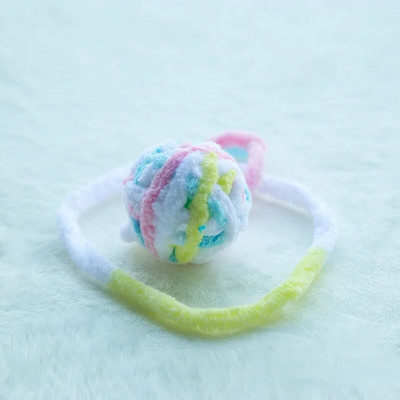 MADDEN Funny Cat Toys Πολύχρωμες μπάλες από νήματα με διαδραστικό παιχνίδι για μάσημα για γατάκια γεμιστά Προμήθειες για μπάλα για γάτες